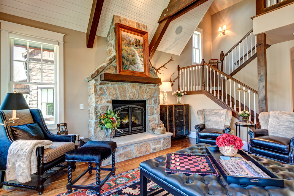 Breckenridge Victorian Home w Ralph Lauren Design - Victorian - Living