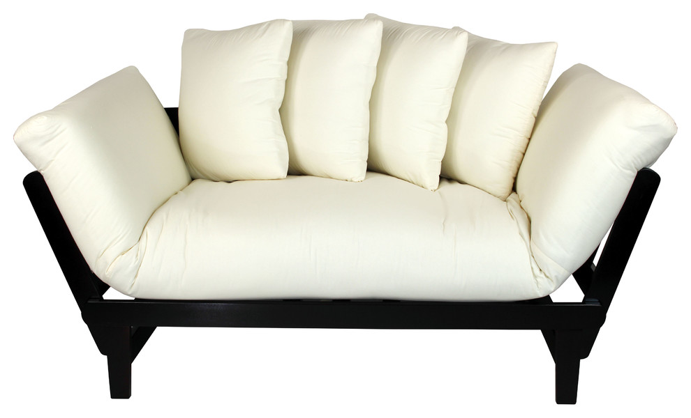 Casual Lounger Sofa Bed, Espresso Frame