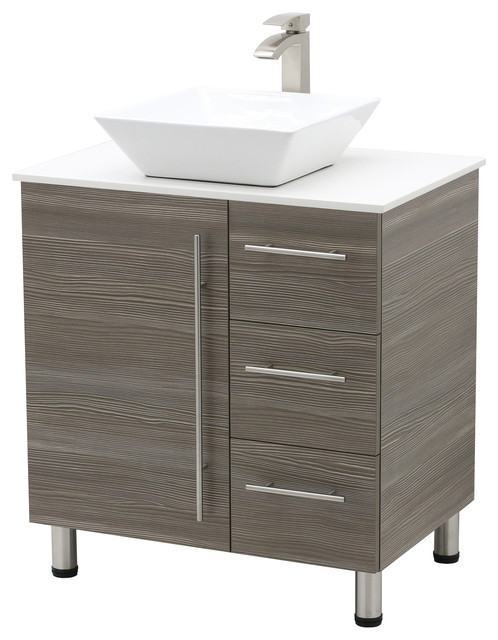Windbay 30 Free Standing Vanity Contemporary Bathroom