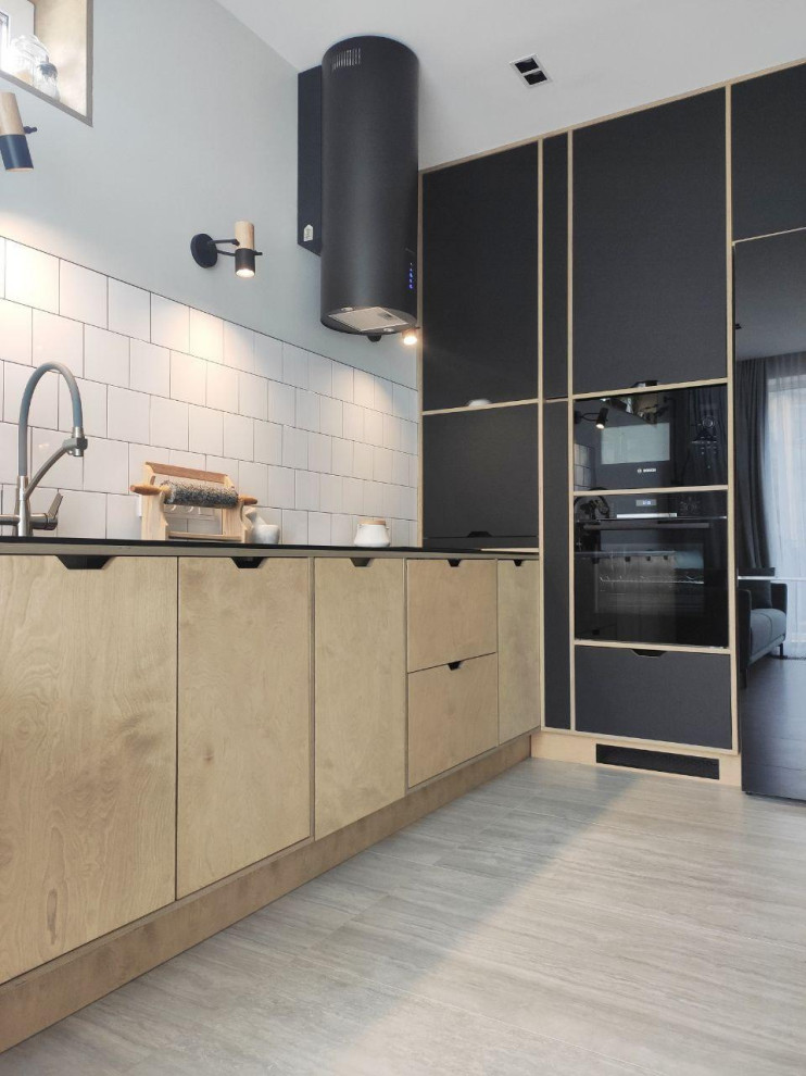 Кухня из фанеры и пластика FENIX