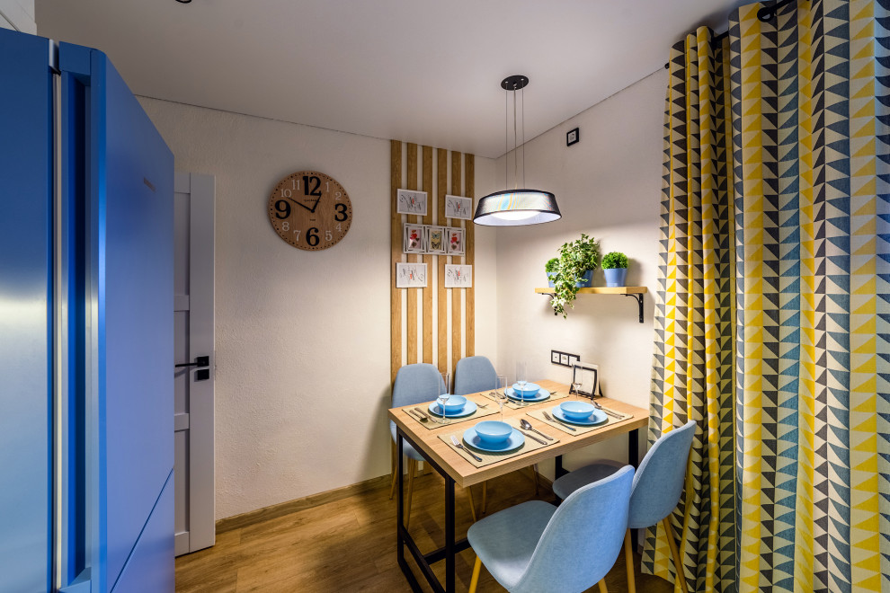 Квартира с синими акцентами