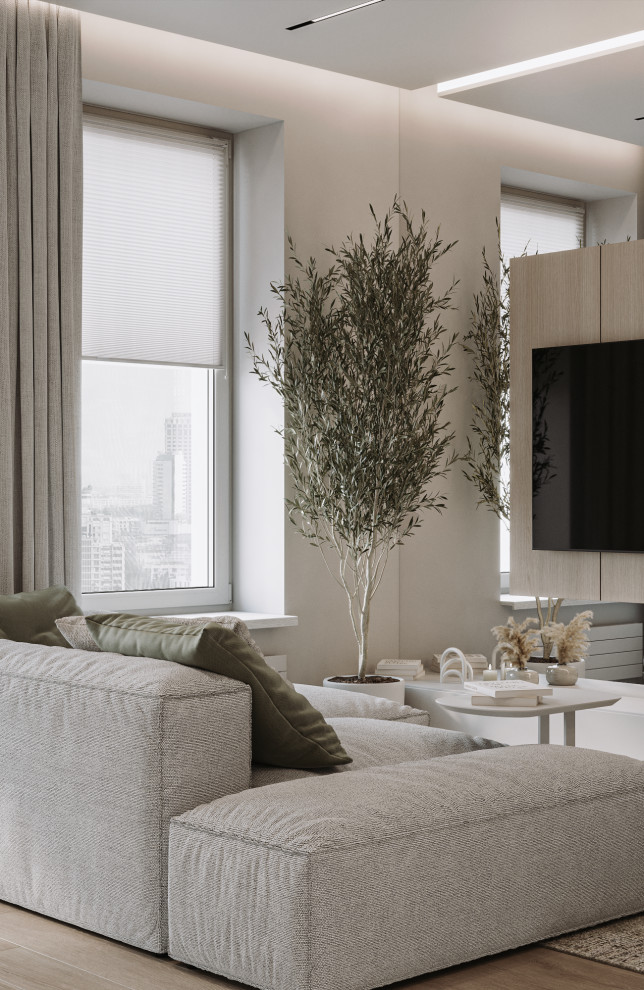 Дизайн интерьера, современный эко стиль.