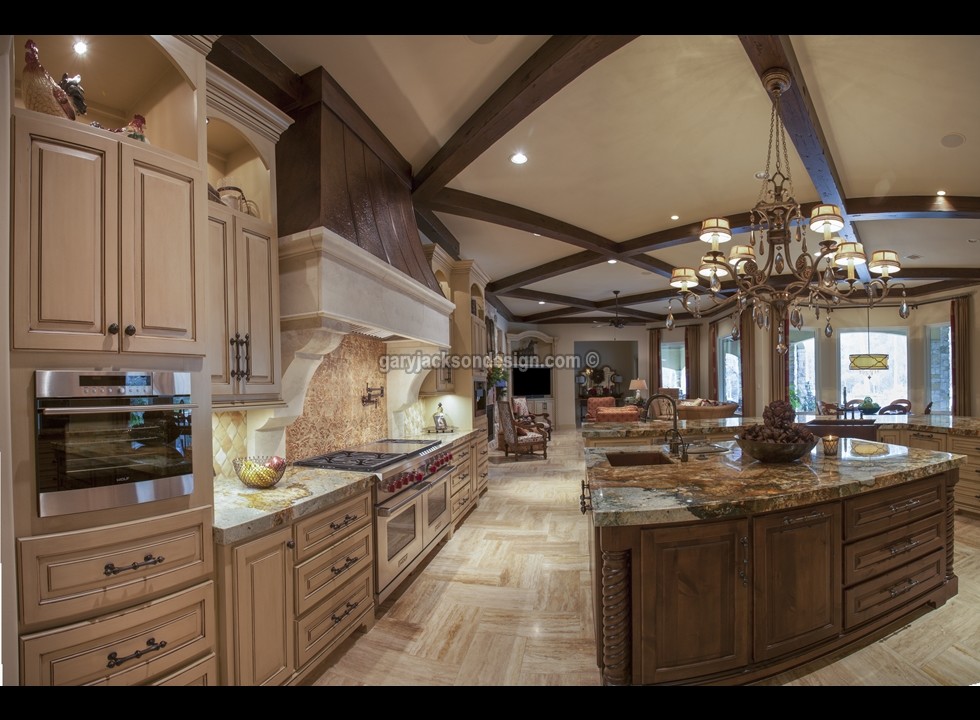 Example of a transitional kitchen design in Houston