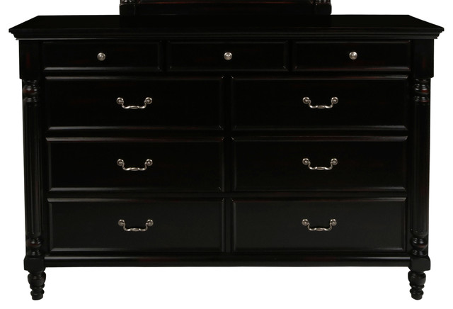 Marseille Bedroom Storage Furniture Distressed Black