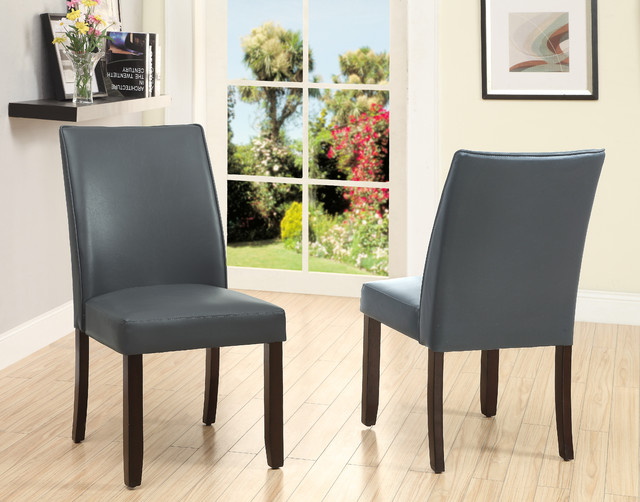 corona side chair in grey, set of 2