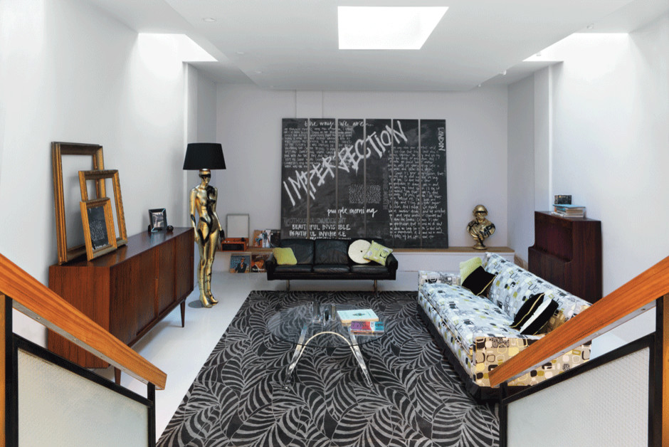 Design ideas for a contemporary bedroom in London.