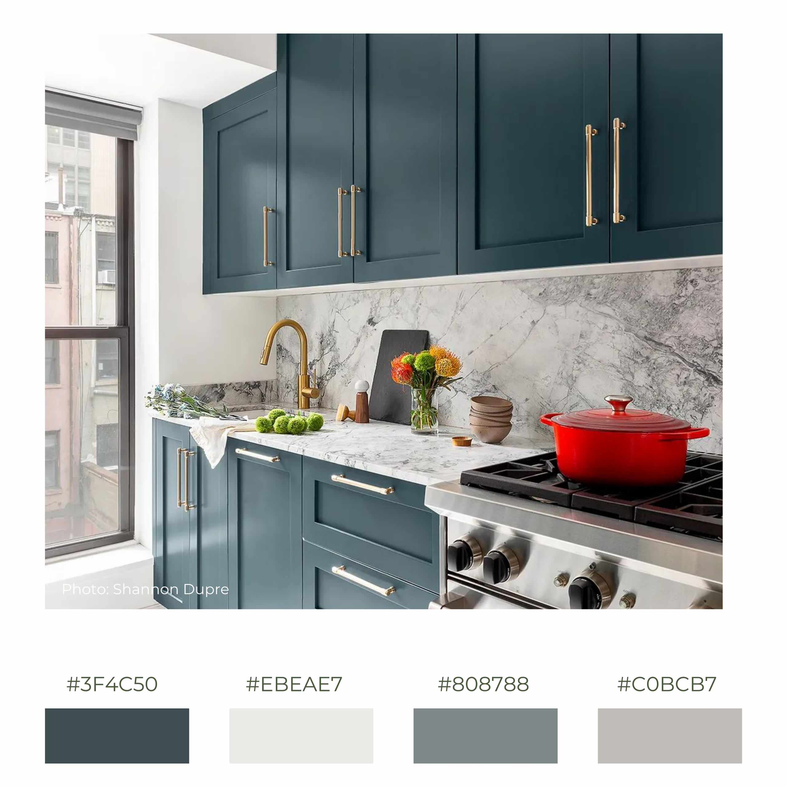 Introducing navy blue as the new classic hue for your home remodeling color palettes.