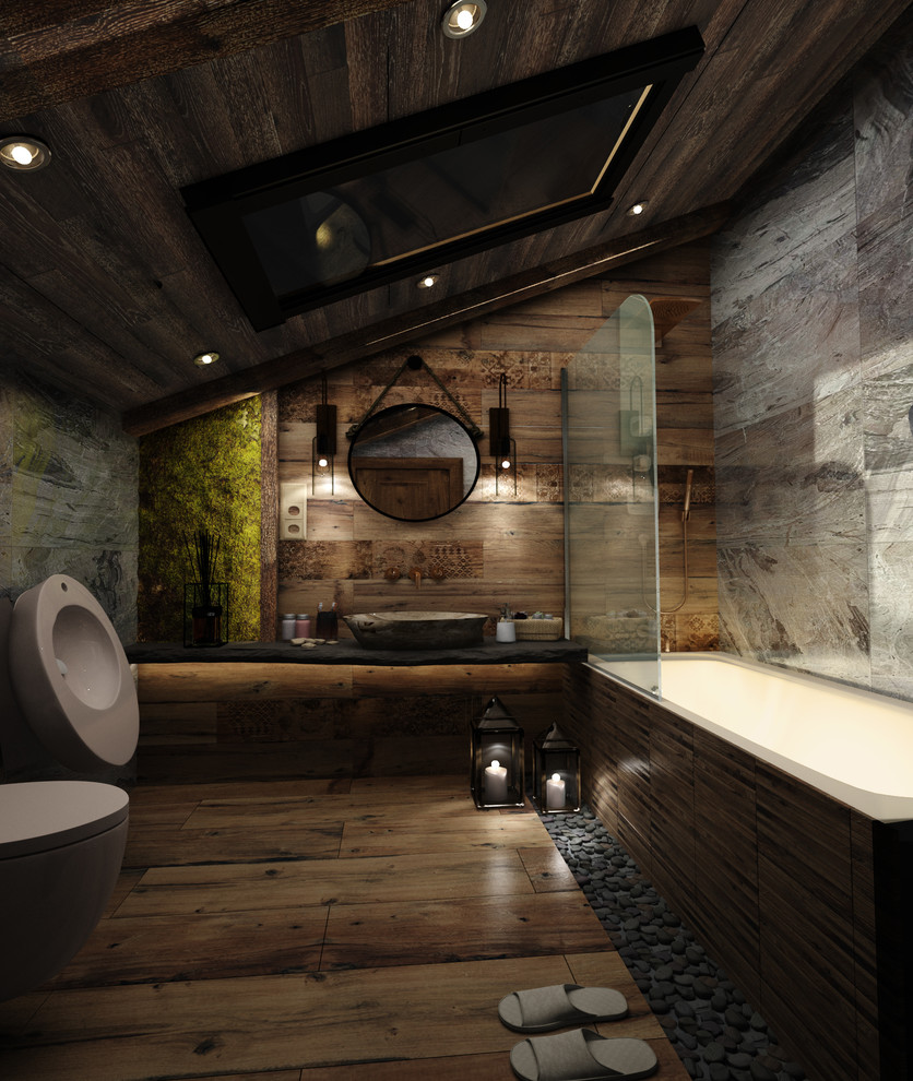 Ванная комната (ночное освещение) / Master bathroom (evening light)