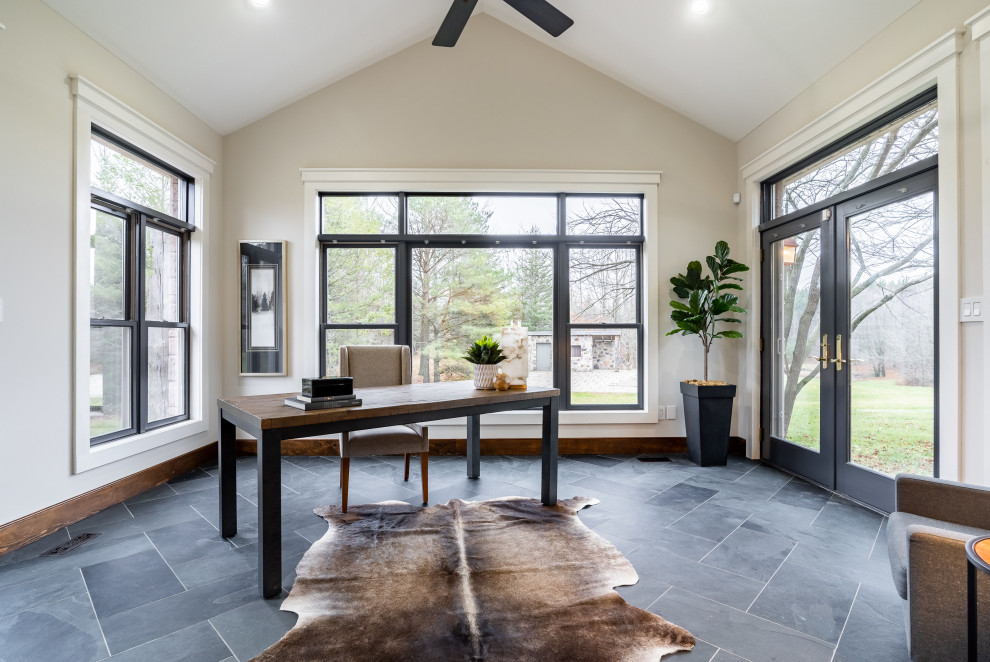 Caledon Modern Farmhouse Sunroom Toronto by Lori Pedersen Home
