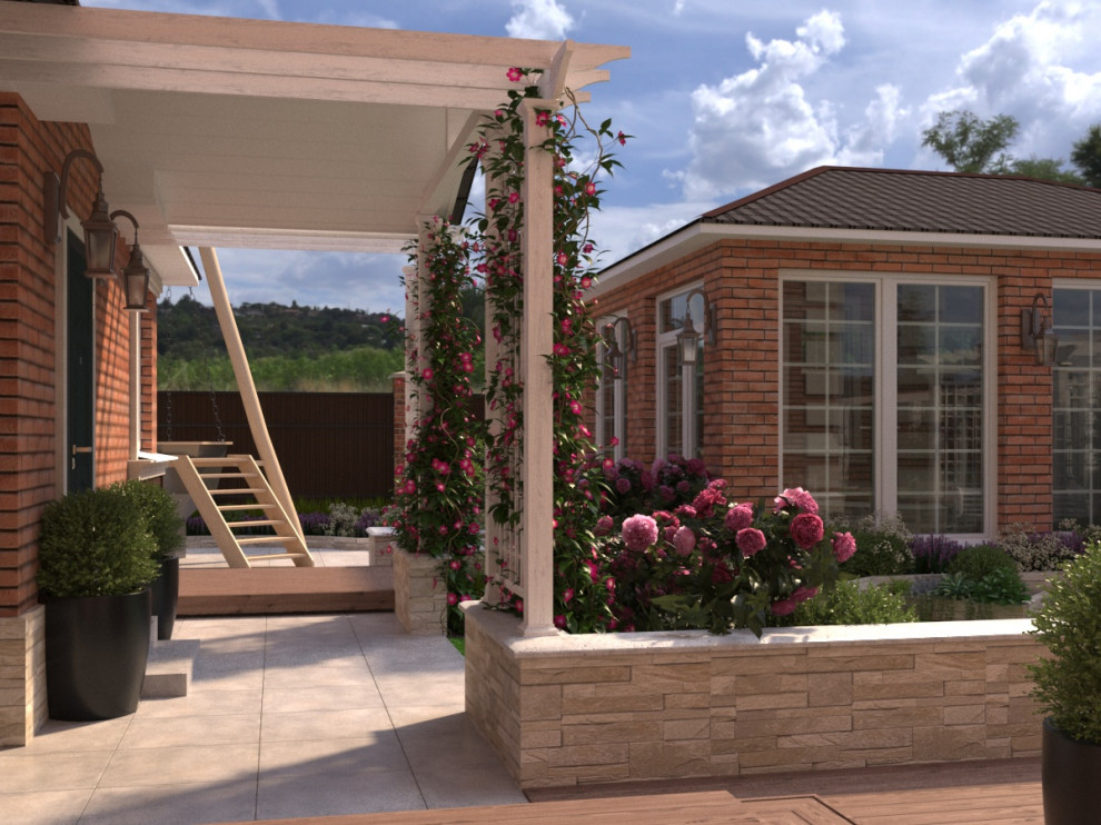 Ладшафтный дизайн участка с частным домом