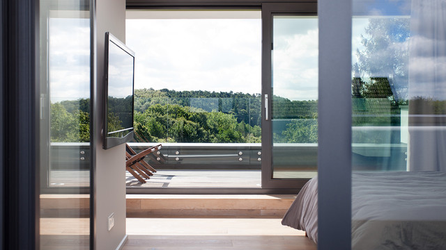 Einfamilienhaus mit Weitblick contemporary-rendering