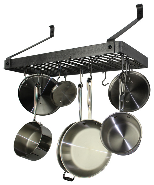 Enclume Handcrafted 30" Gourmet Deep Bookshelf Wall Rack, Hammered