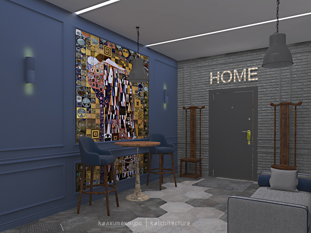 Холл. Место встреч и объятий.Место для панно Густава Климта