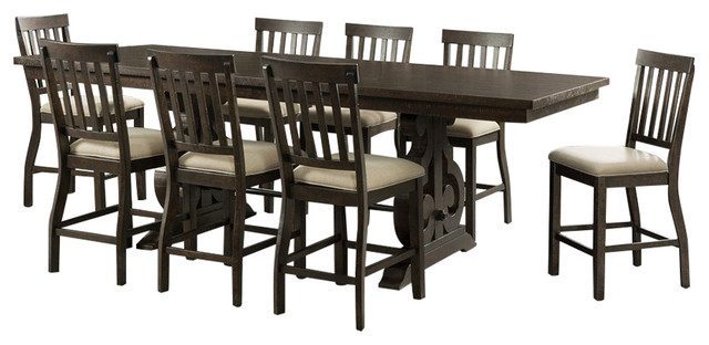 Picket House Stanford Counter Height Dining Set With Slat Back Chairs ...