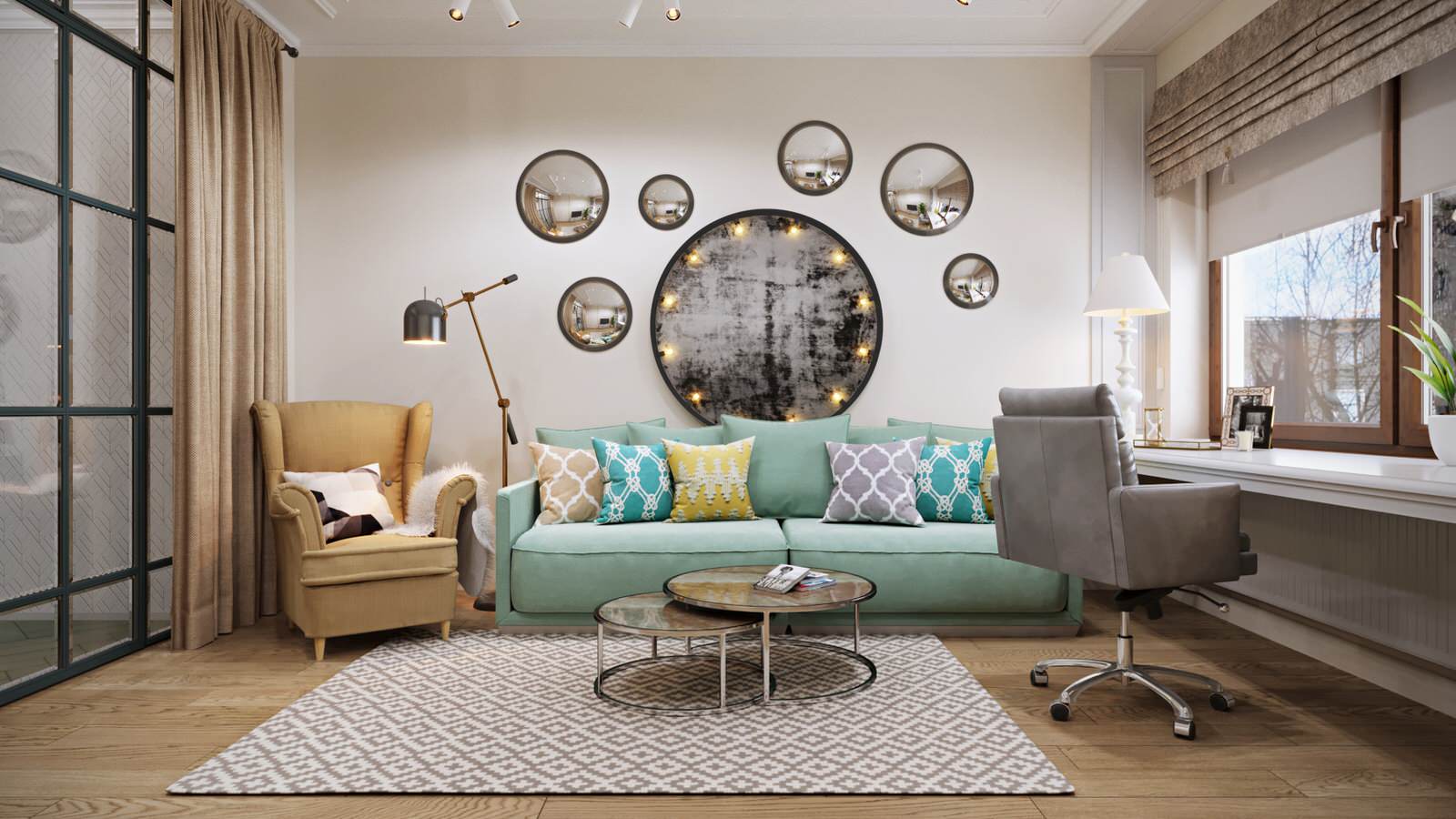 Диванная зона гостиной