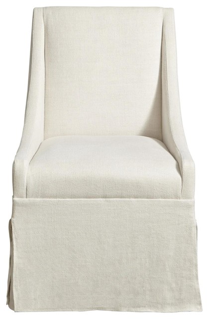 linen upholstered dining chair