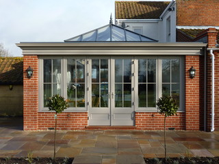 Stunning orangery with roof lantern, joinery and fascia in ...