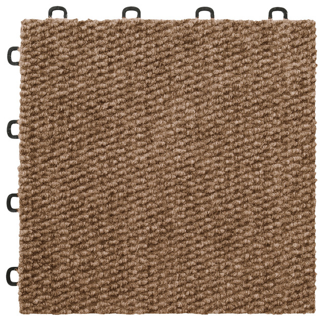 12"x12" Premium Interlocking Carpet Floor Tiles, Set of 20