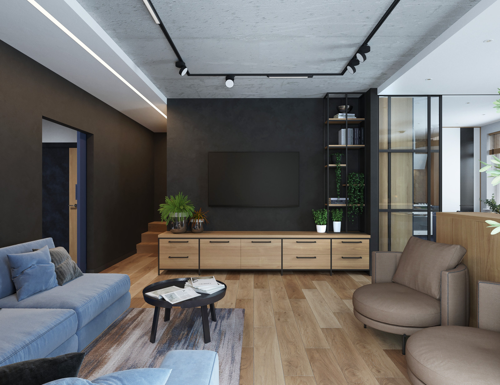 Акцентный Синий