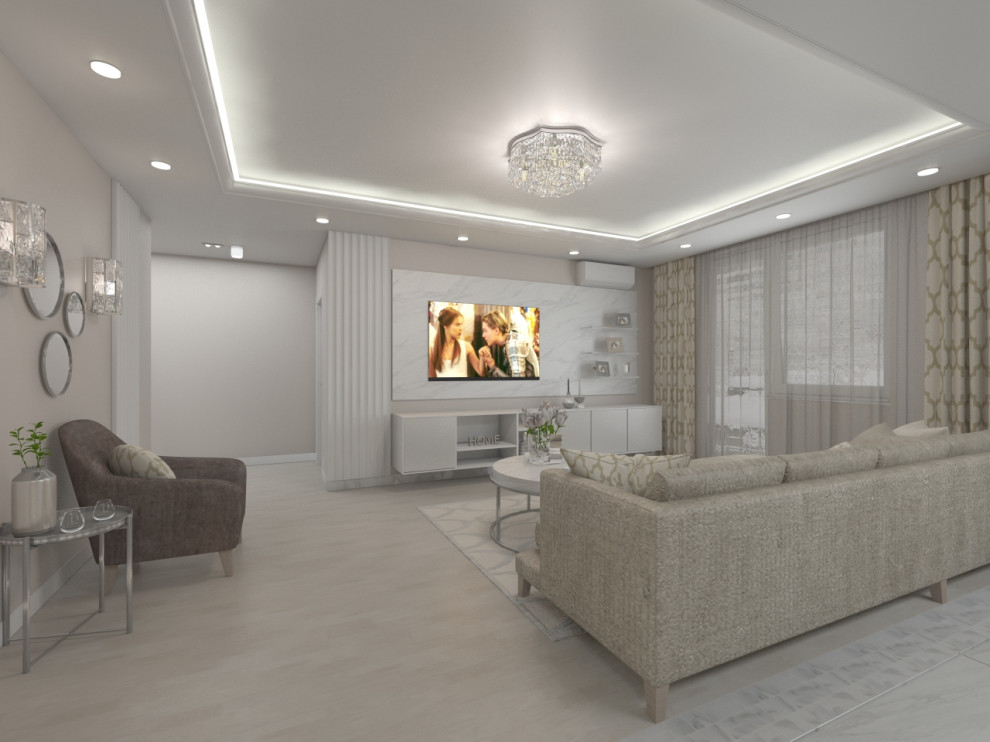 Современный интерьер в светлых тонах