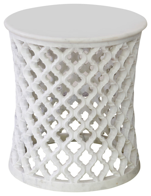 Global Views Marble Arabesque Side Table Terranean Global Views Marble Arabesque Side Table Terranean Tables And End By Seldens Furniture