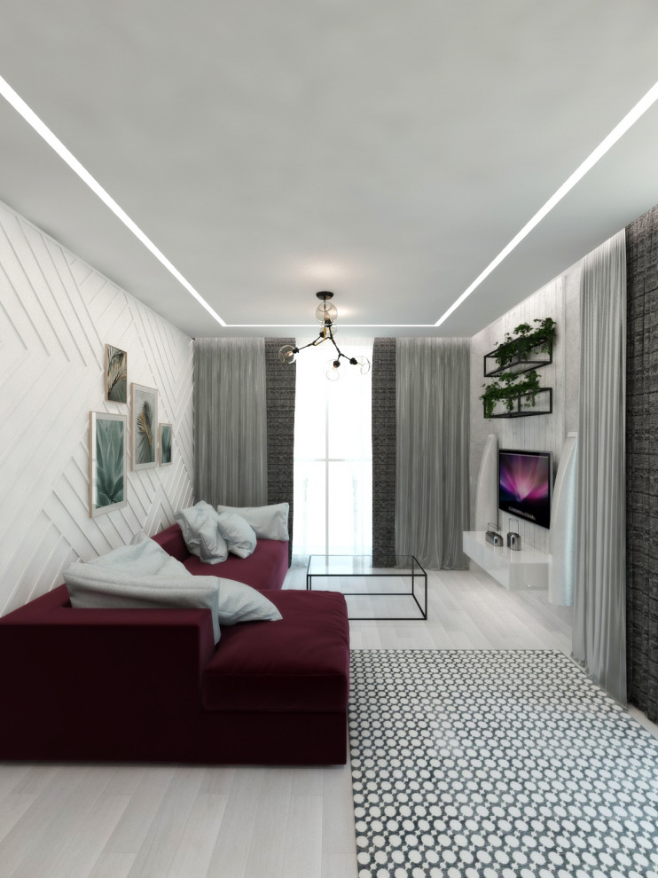 Минимализм в интерьере квартиры для отпуска в городе Сочи.