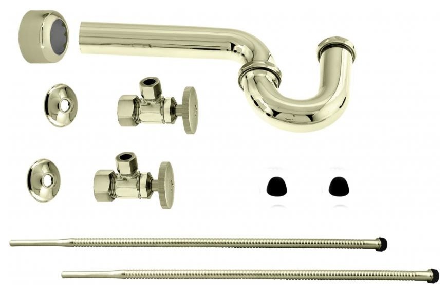 Standard Pedestal Lavatory Kit With Round Handles Traditional