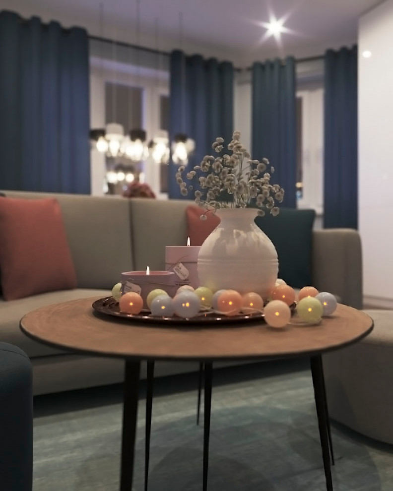 Кухня-гостиная в современном стиле