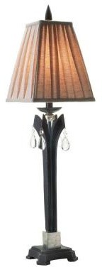 Buffet Lamps: Kam Collection 1-Light Burnished Charcoal Lamp 14600-012