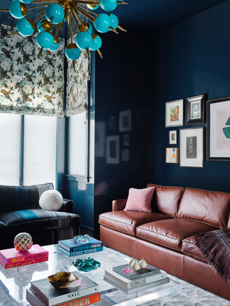 Presidio Contemporary - Example of a trendy living room design in San Francisco