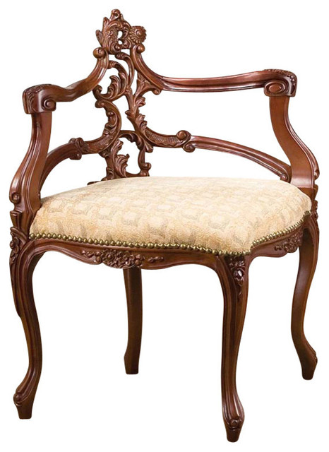 French Salon Corner Chair Traditional Armchairs And French Salon Corner Chair Traditional Armchairs And