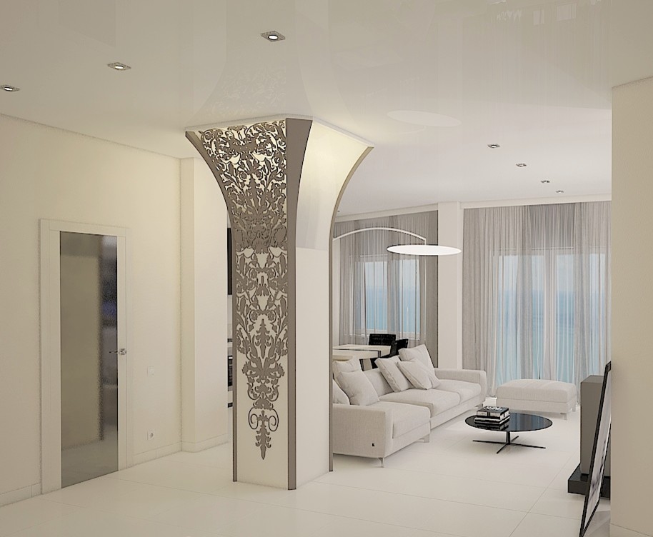 Когда украшением в квартире становиться колона