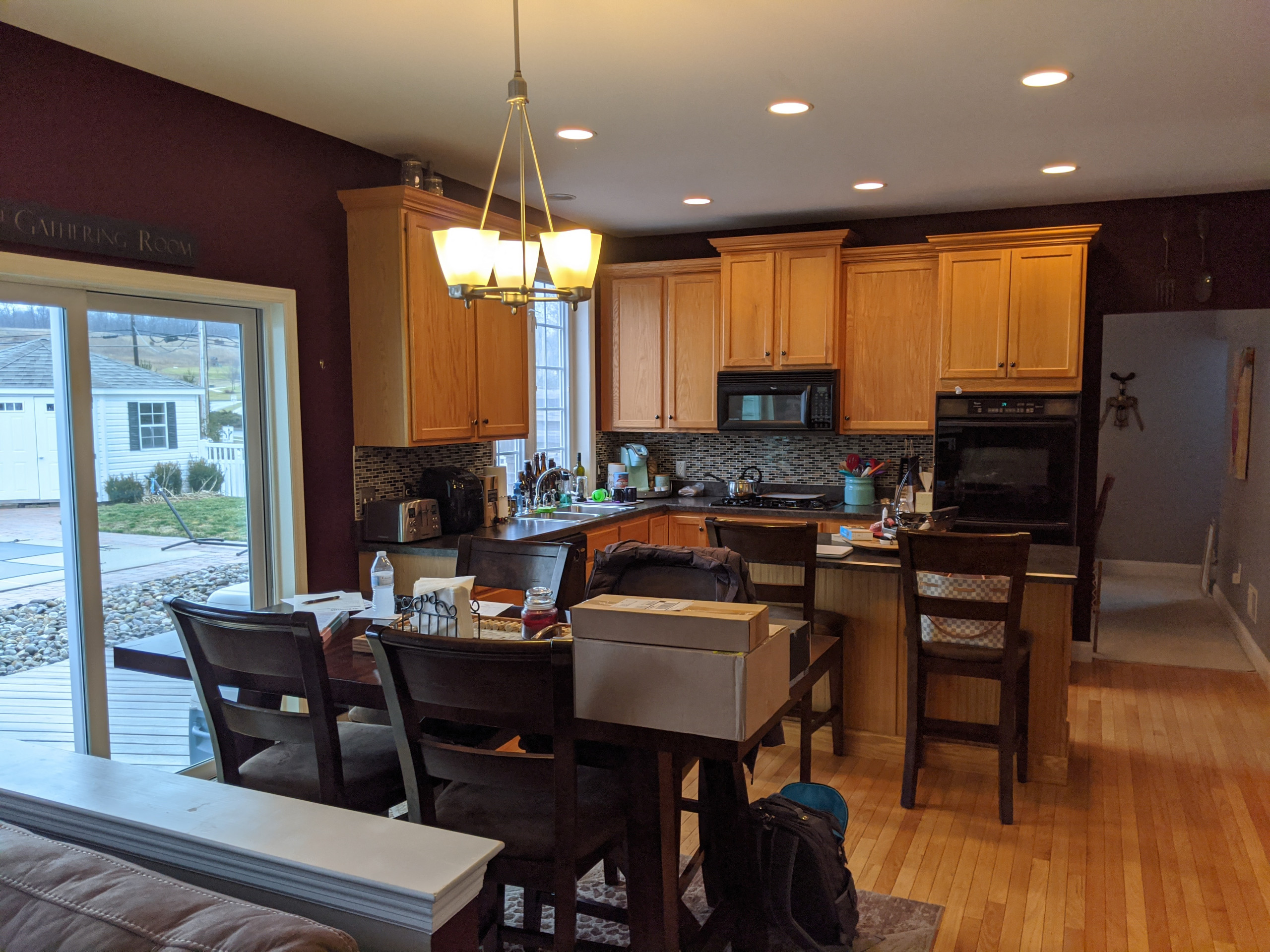 Blue & White Transitional Kitchen Remodel