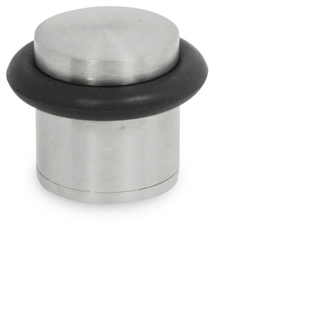 Modern 304 Stainless Steel 1" ROUND 25mm FloorMounted Door Stop