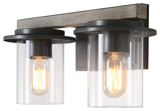 Lnc 2 Light Vanity Transitional Bathroom Wall Sconce