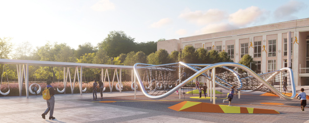 КОРОЛЁВ | ЦЕНТРАЛЬНАЯ ПЛОЩАДЬ ГОРОДА У ДК ИМ. КАЛИНИНА