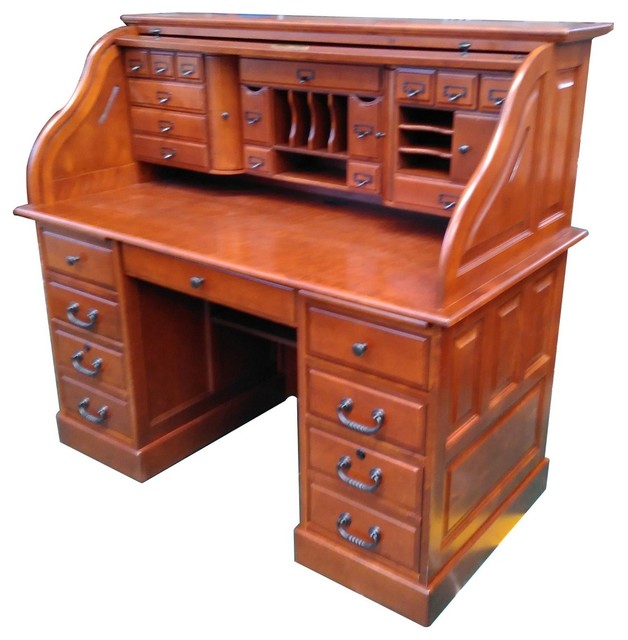 Marlin Deluxe Roll Top Desk Traditional Desks And Hutches Marlin Deluxe Roll Top Desk Traditional Desks And Hutches By Chelsea Home Furniture Inc