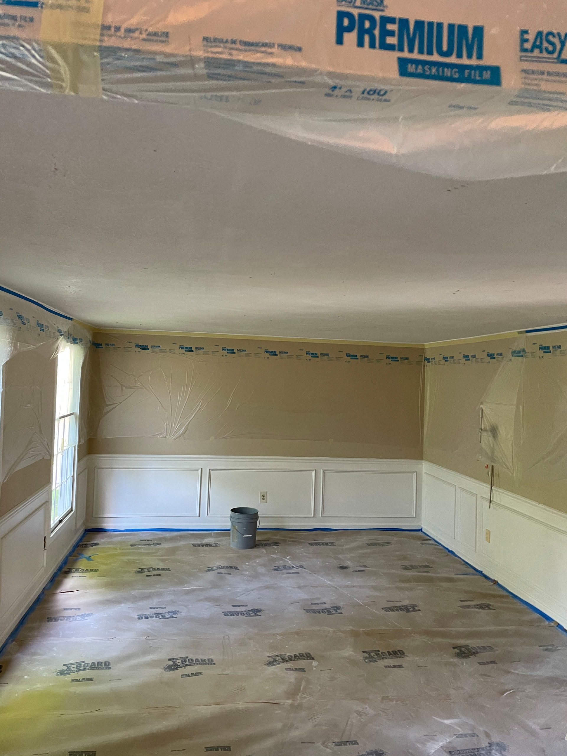 Popcorn ceiling removal and paint