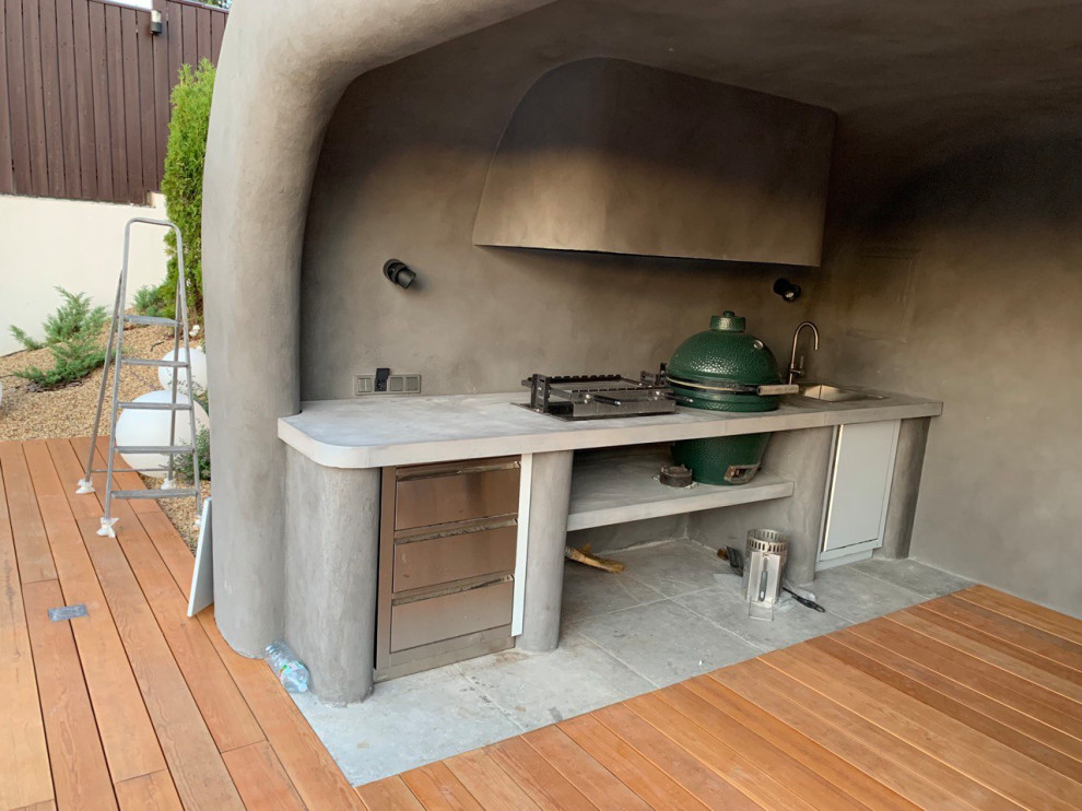 Кухонная мебель из бетона