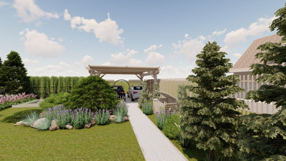 Участок Новая Рига 2 вариант.Хвойные