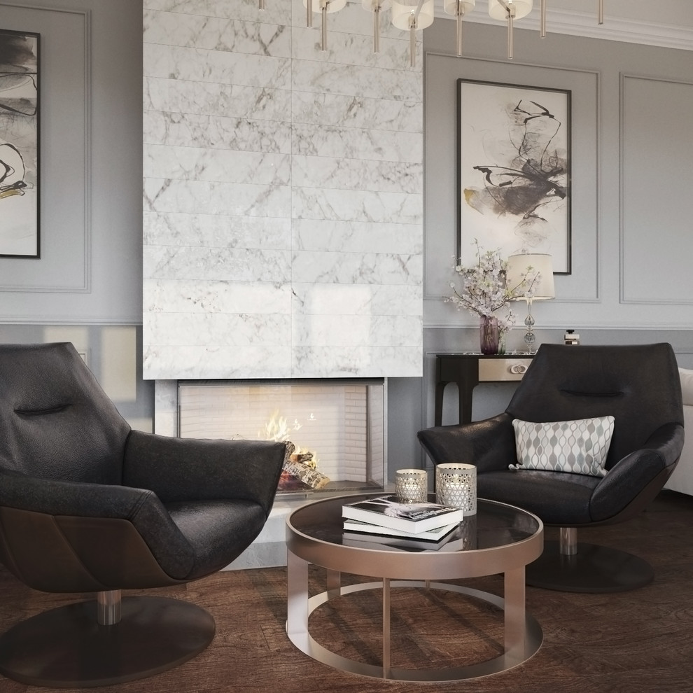 Гостиная в ЖК "Новый мир"