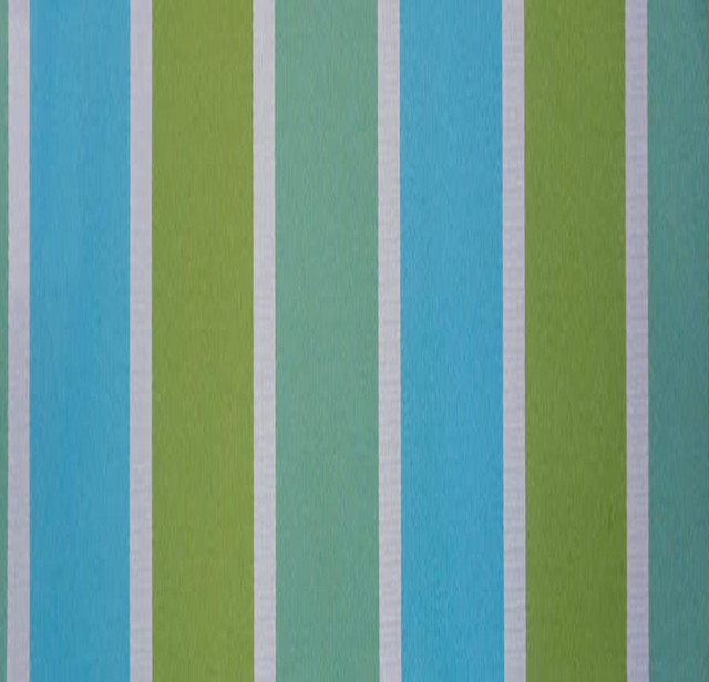 Seafoam Teal Green White Stripe Woven Outdoor Performance Upholstery Fabric