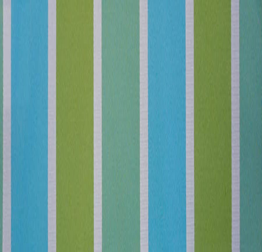 Seafoam Teal Green White Stripe Woven Outdoor Performance