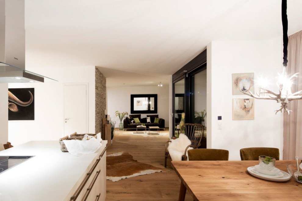 Geräumiges Rustikales Schlafzimmer im Loft-Style in Stuttgart