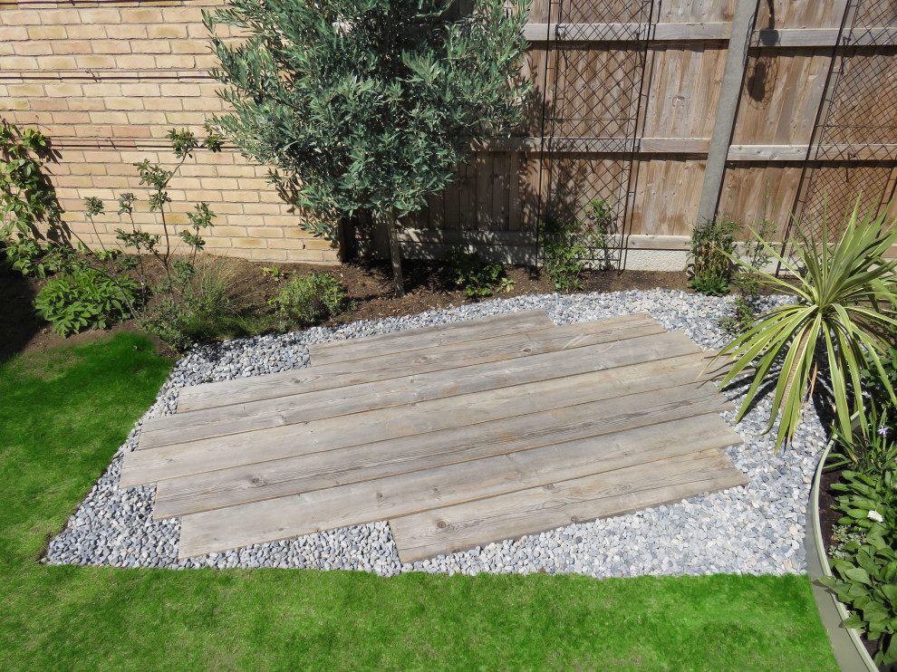 Town House Garden, Wooden Decking, Essex