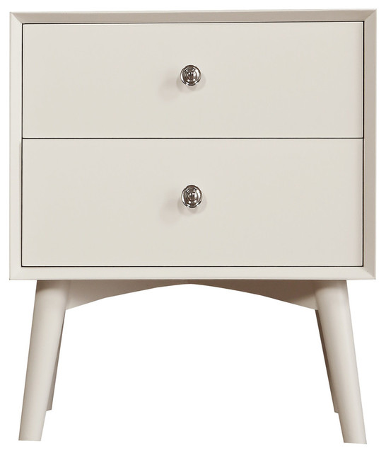 Emerald Home Home Decor 1 Drawer Nightstand, White