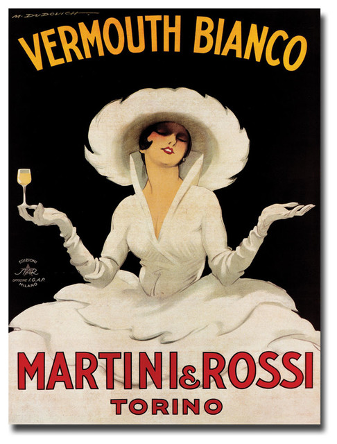 Vermouth Bianco Martini Rossi' Canvas Art - Traditional Prints And Posters - Trademark Global | Houzz