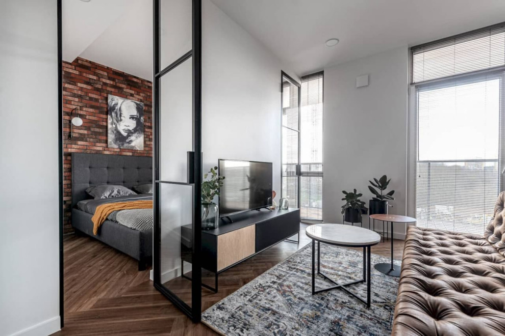 Интерьер с элементами стиля лофт. Квартира