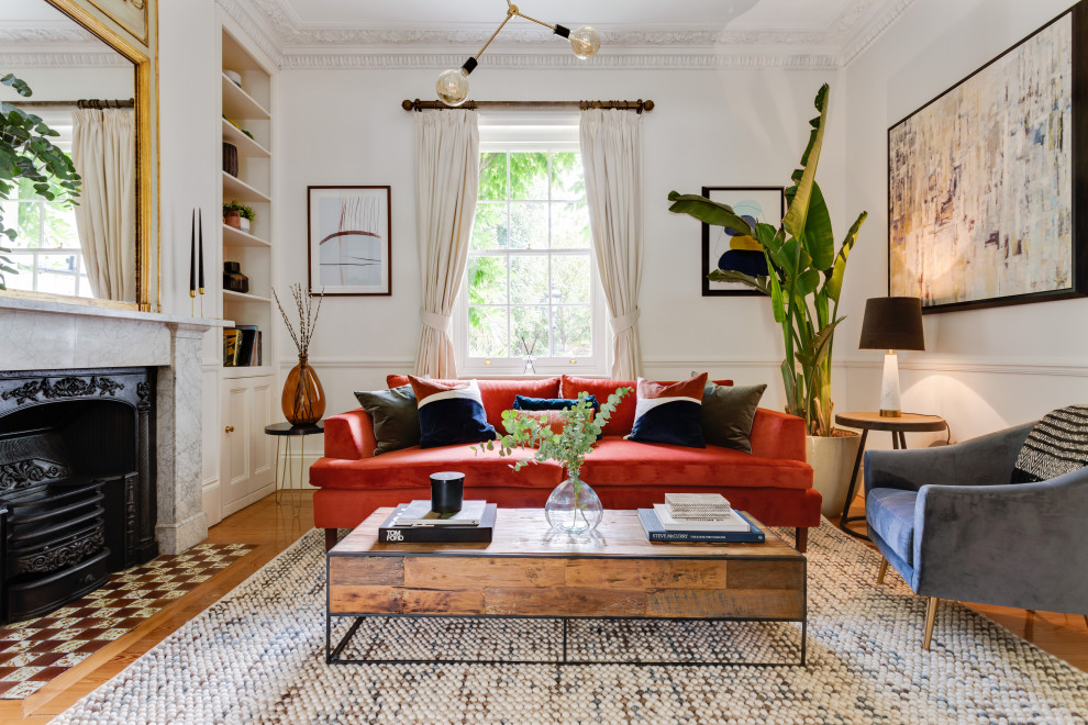 Inspiration for a bohemian living room in Other.