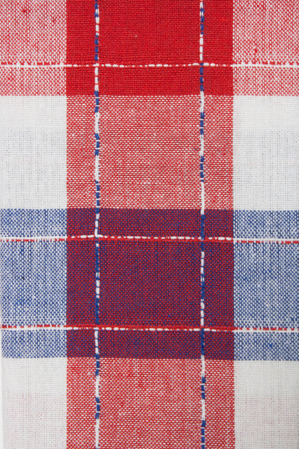 Americana Plaid Cotton Tablecloth, 52"x70"